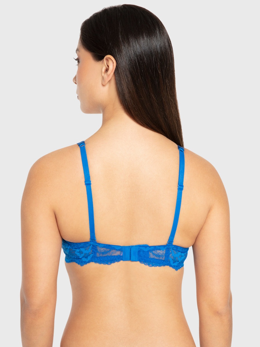 Cross-Strap Lightly Lined Full Coverage Bra
