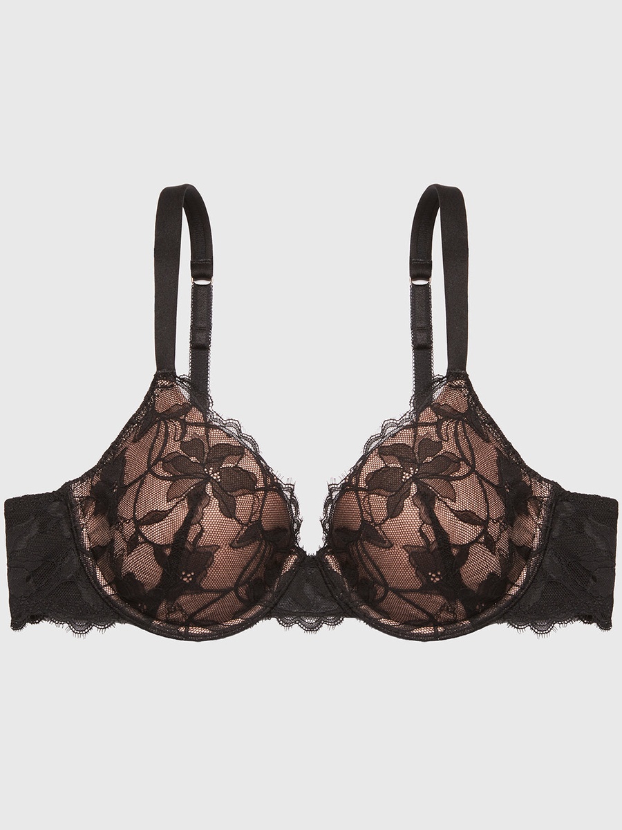Lightly Lined Full Coverage Bra with Afterglow Lace