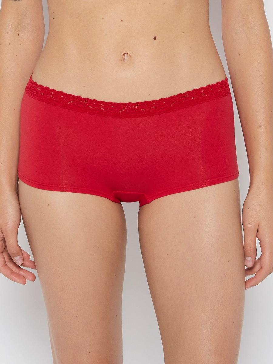 Lace Trim Boyshort Panty