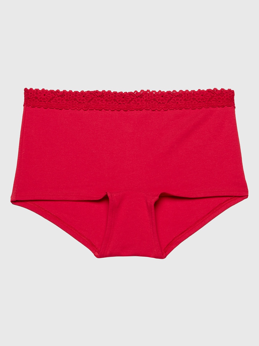 Lace Trim Boyshort Panty