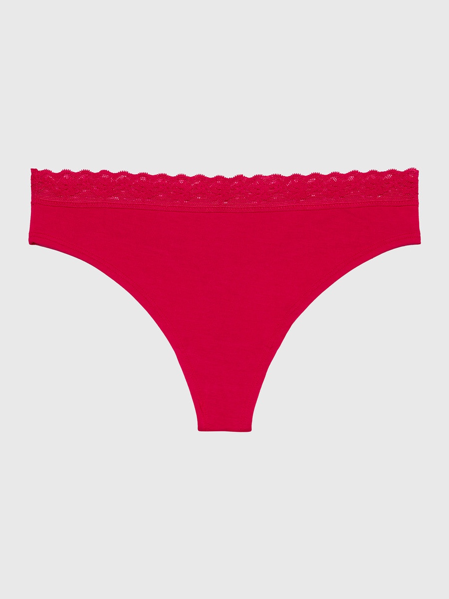 Lace Trim Modal Cheekster Briefs
