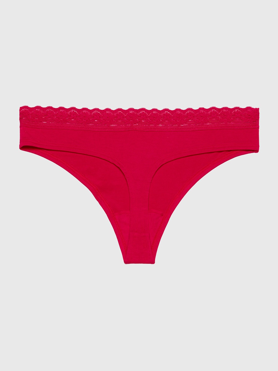 Lace Trim Modal Cheekster Briefs