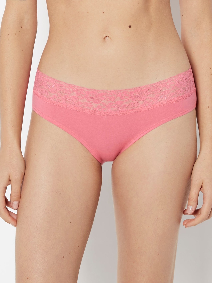 Lace Trim Bikini Panty