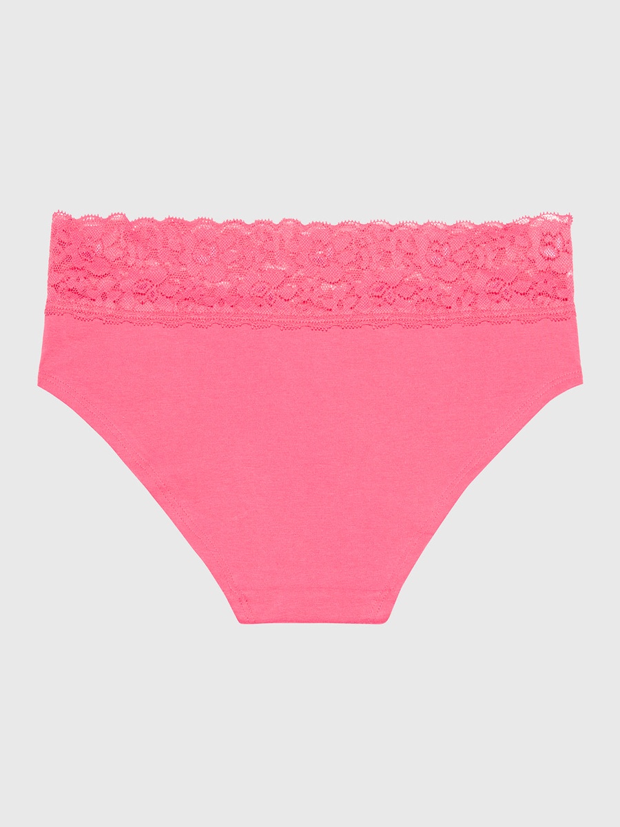 Lace Trim Bikini Panty