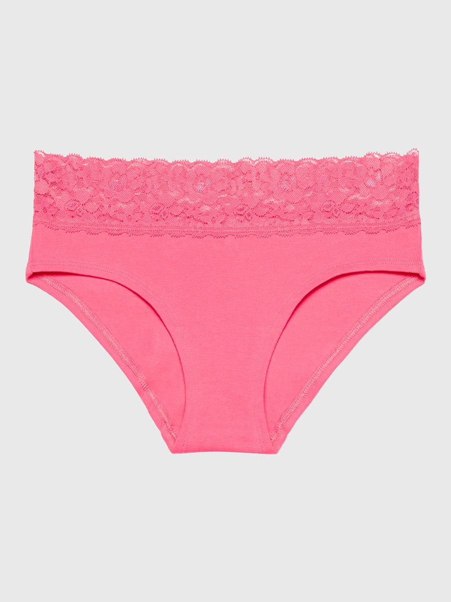 Lace Trim Bikini Panty