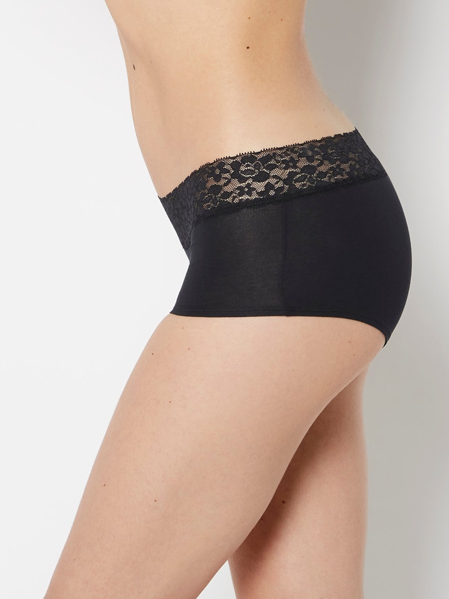 Lace Trim Boyshort Panties