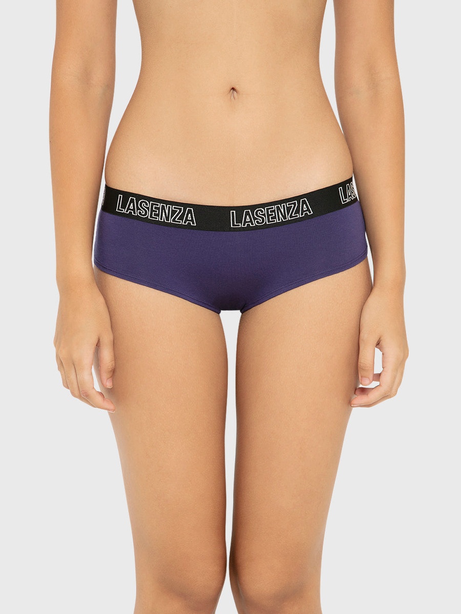 Logo Print Cotton Hipster Panty