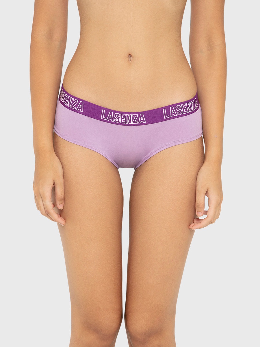 Logo Print Cotton Hipster Panty