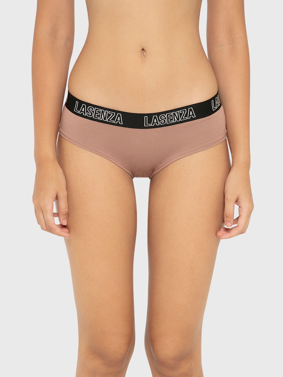 Logo Print Cotton Hipster Panty