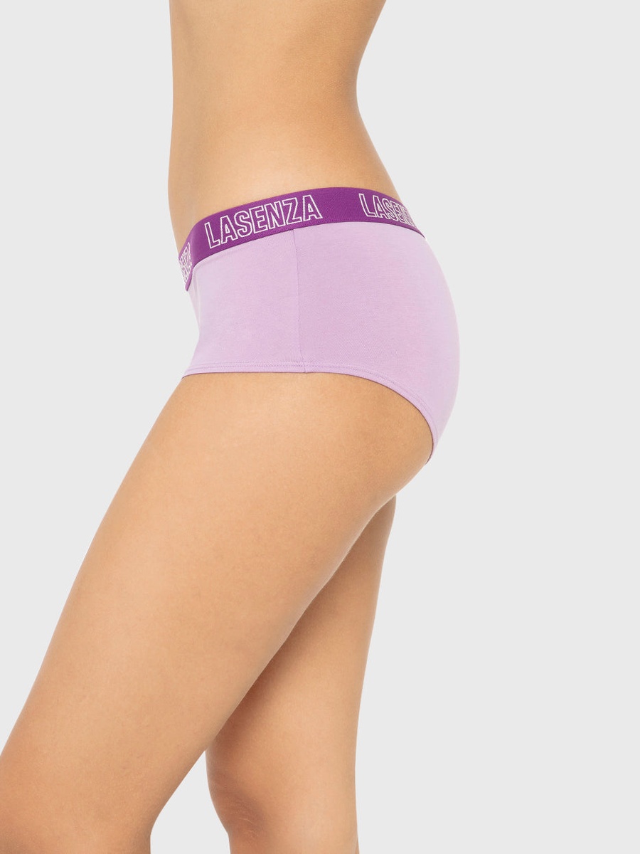 Logo Print Cotton Boyshort Panty