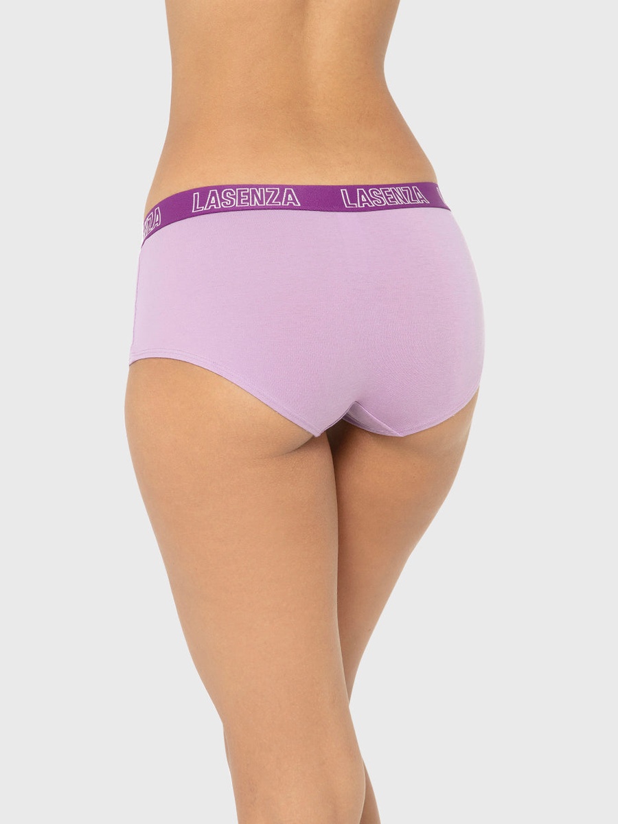Logo Print Cotton Boyshort Panty