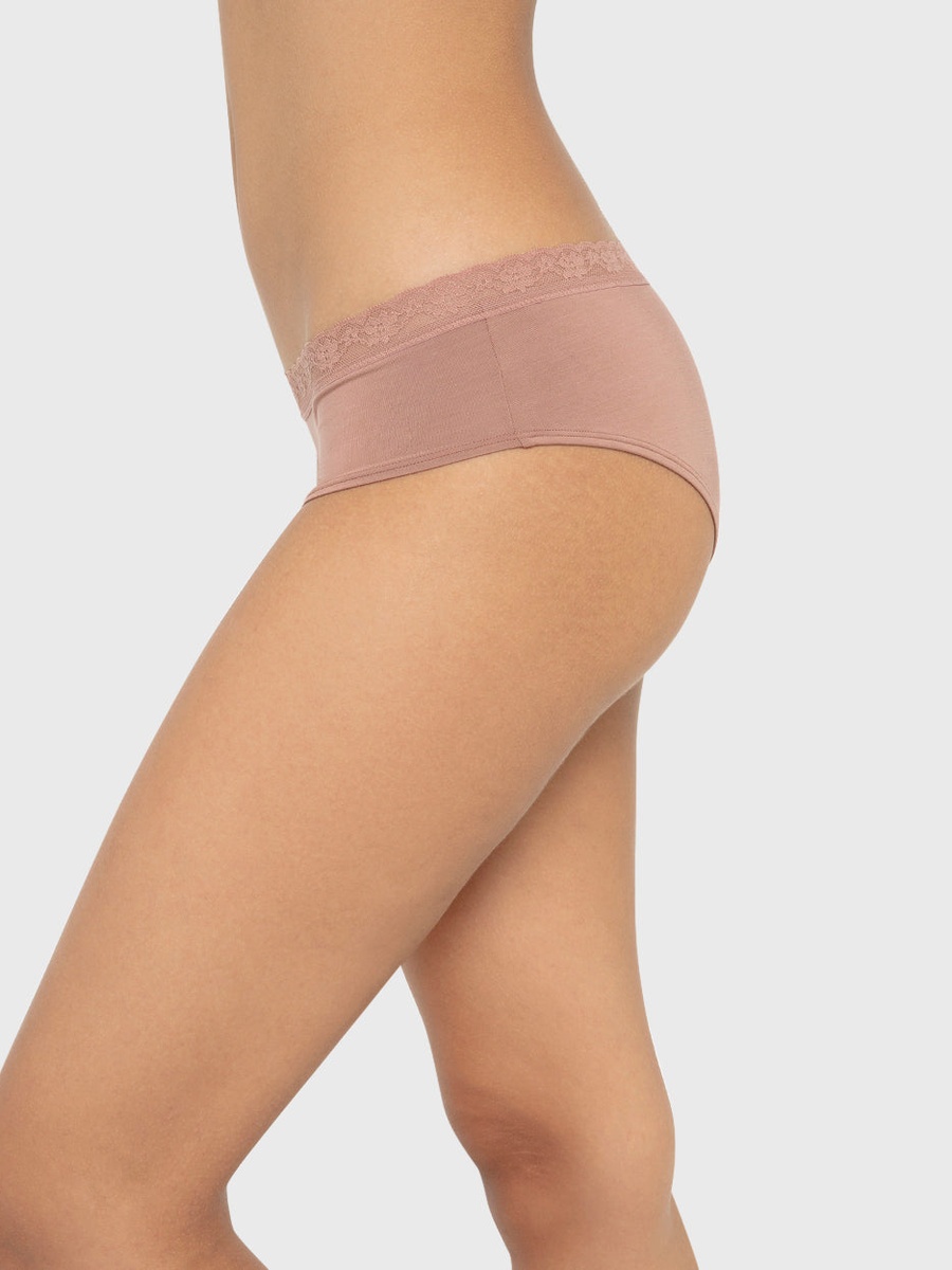 Ultrasoft Modal Hipster Briefs with Lace Trim