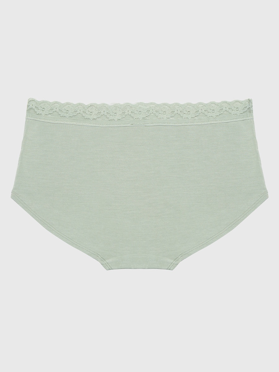 Ultrasoft Modal Boyshort Briefs with Lace Trim