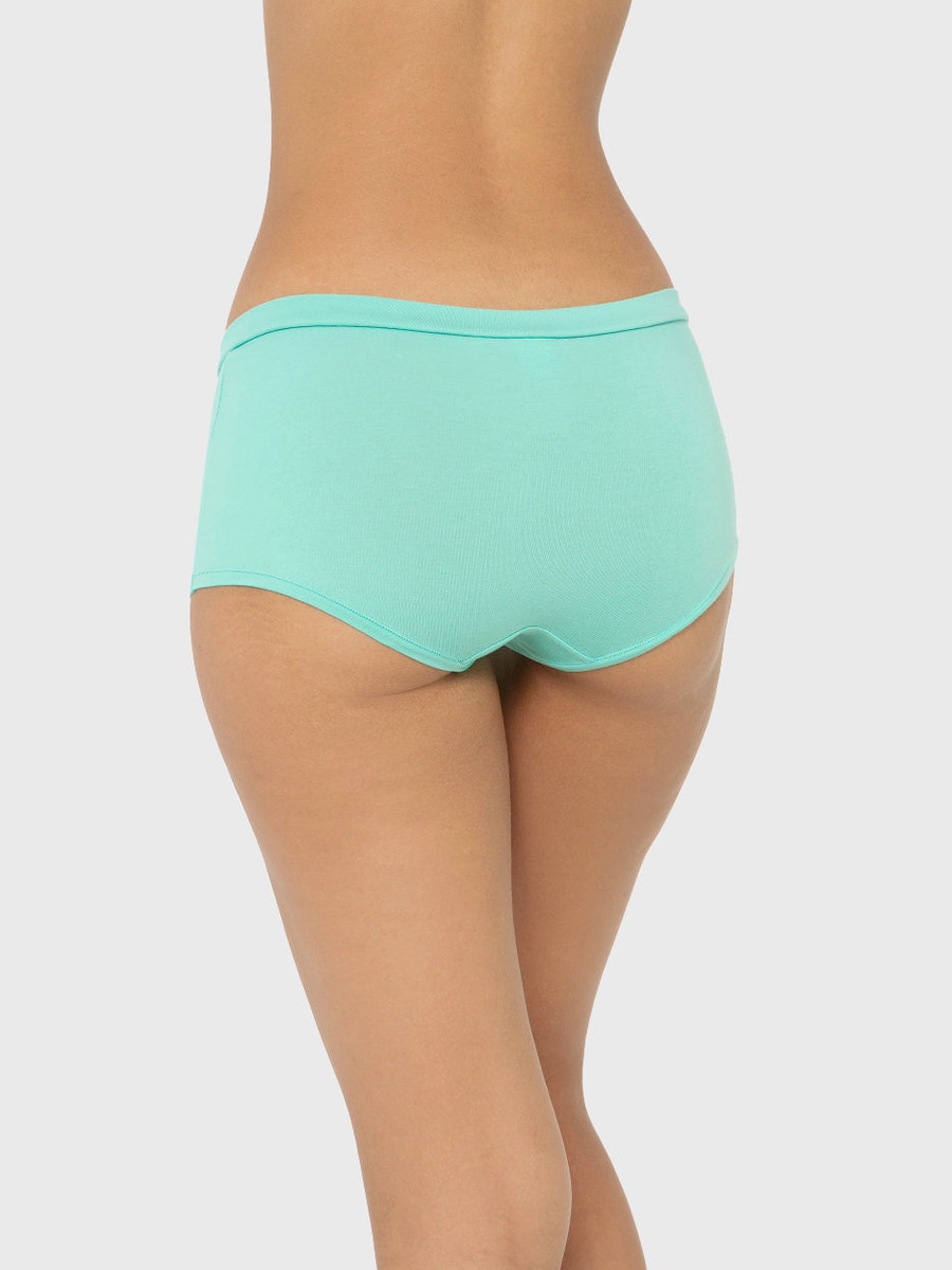 Solid Cotton Boyshort Briefs
