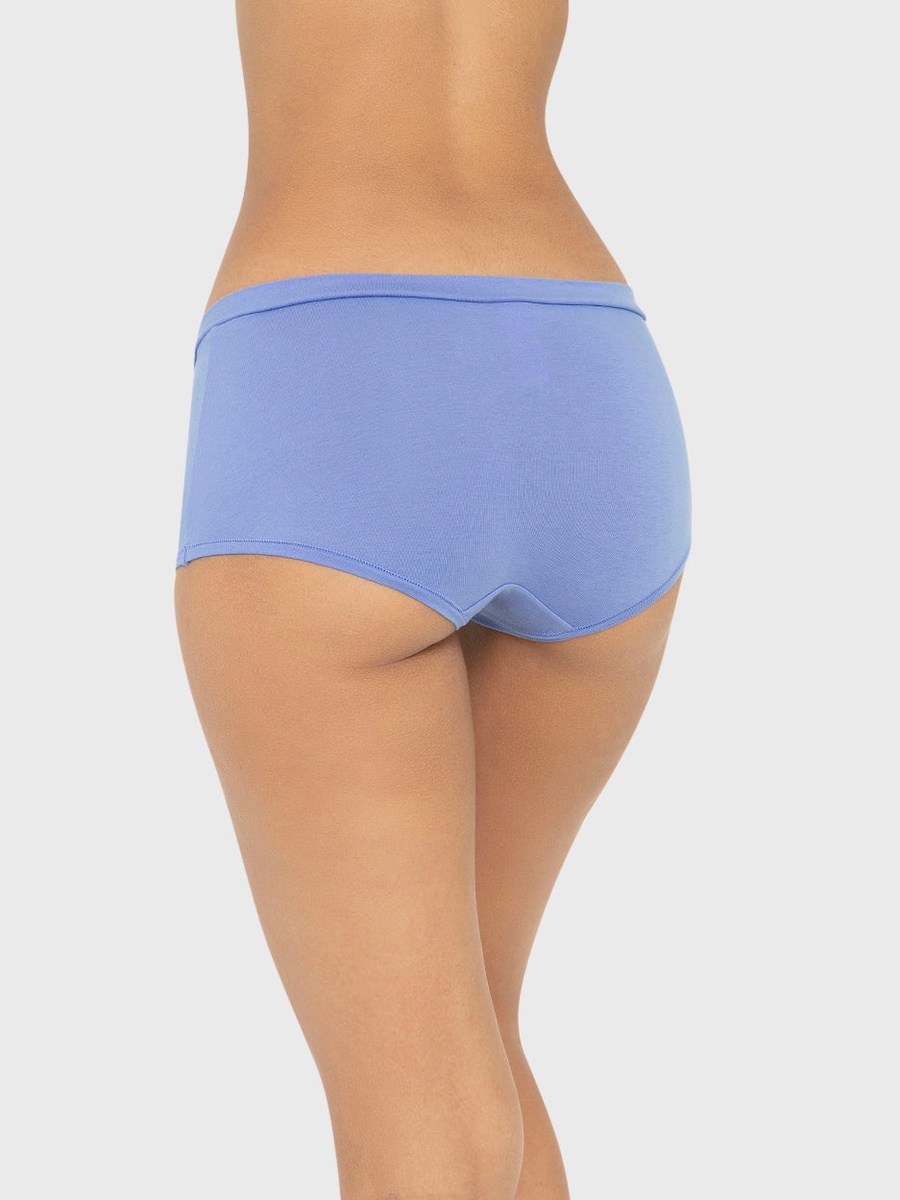 Solid Cotton Boyshort Briefs