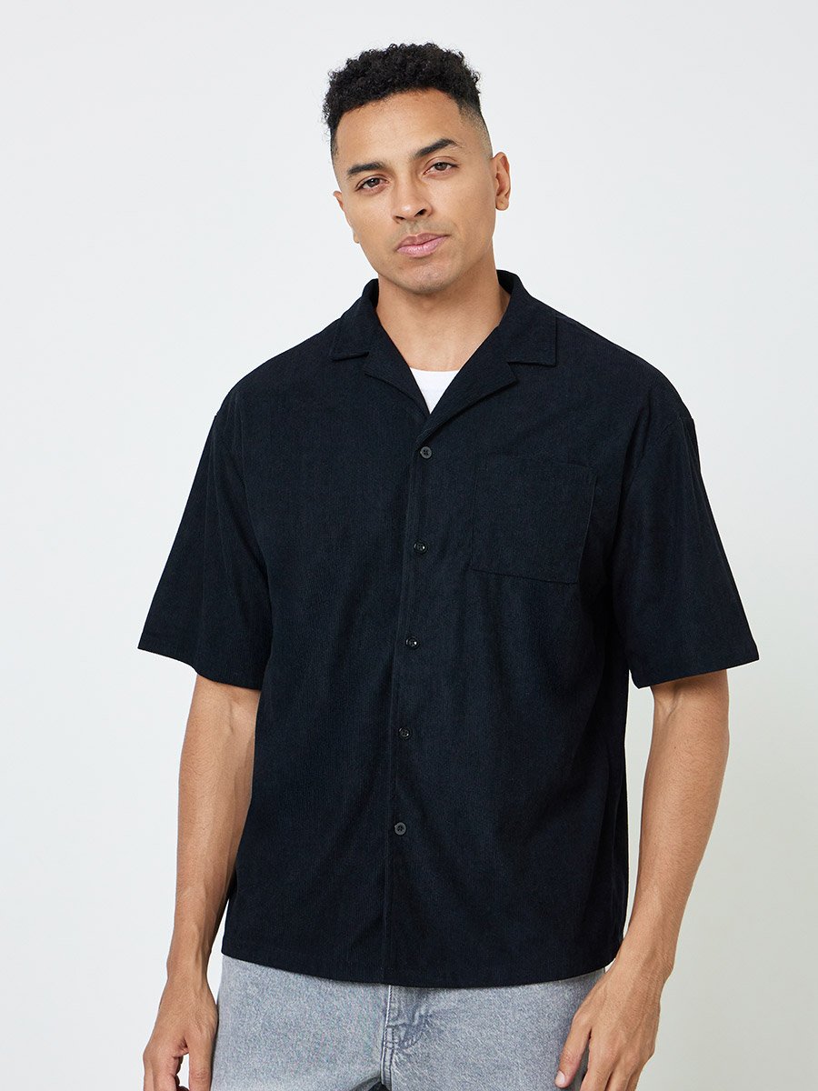 Men Solid Casual Shirt with Pocket
