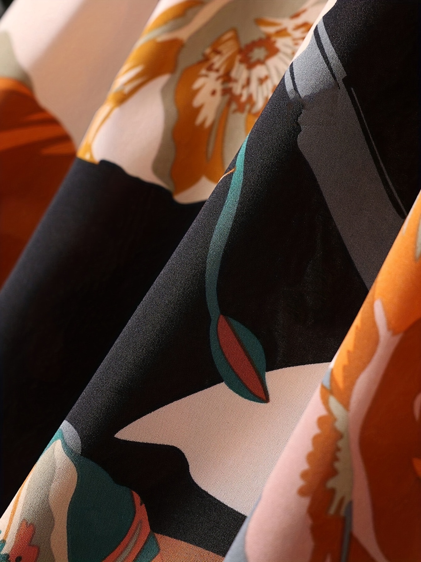 All Over Print A-Line Midi Skirt