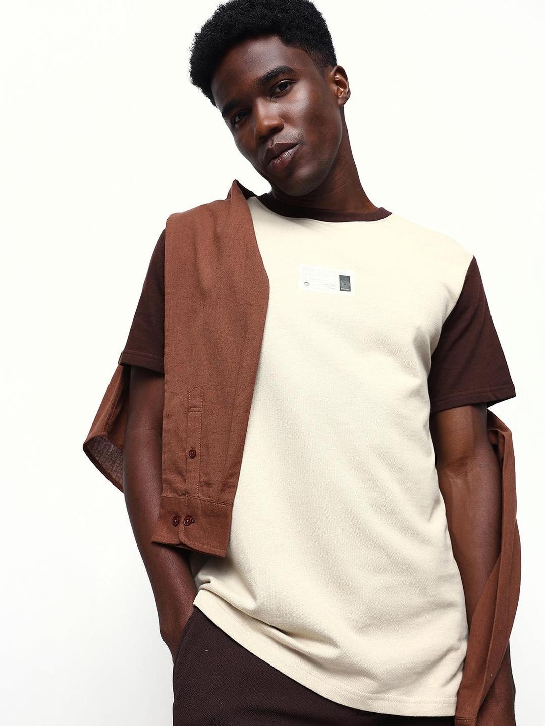 Multi Solid Round Neck Regular T-Shirt