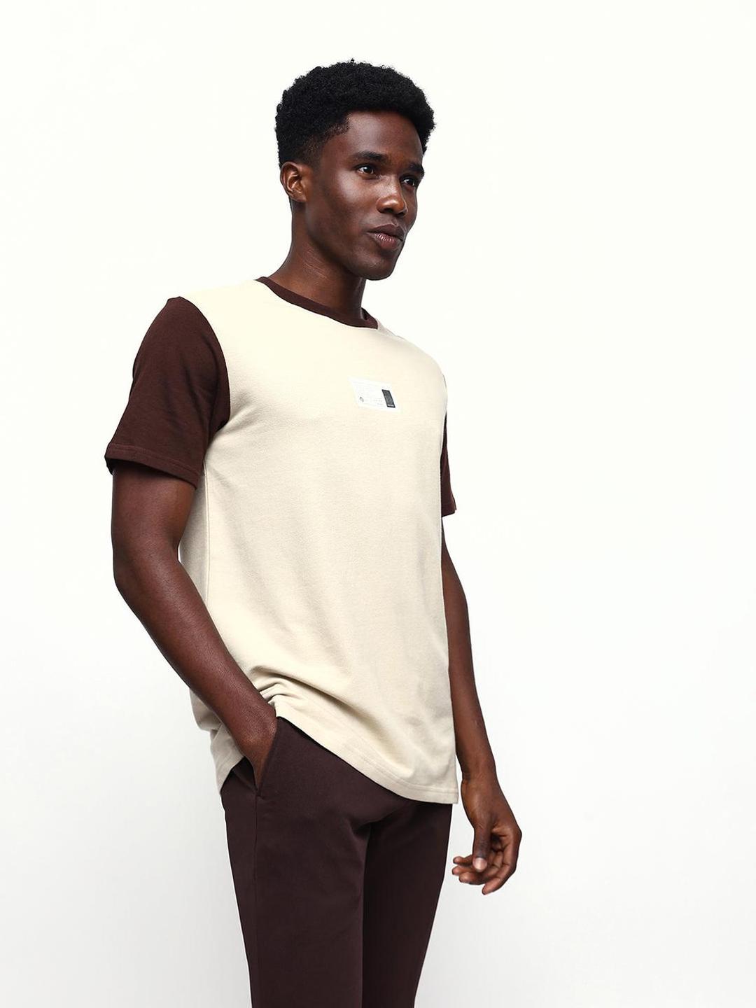 Multi Solid Round Neck Regular T-Shirt