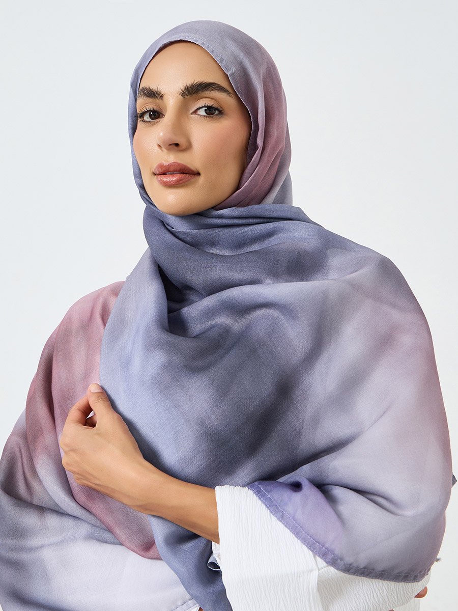 حجاب بنمط أومبريه