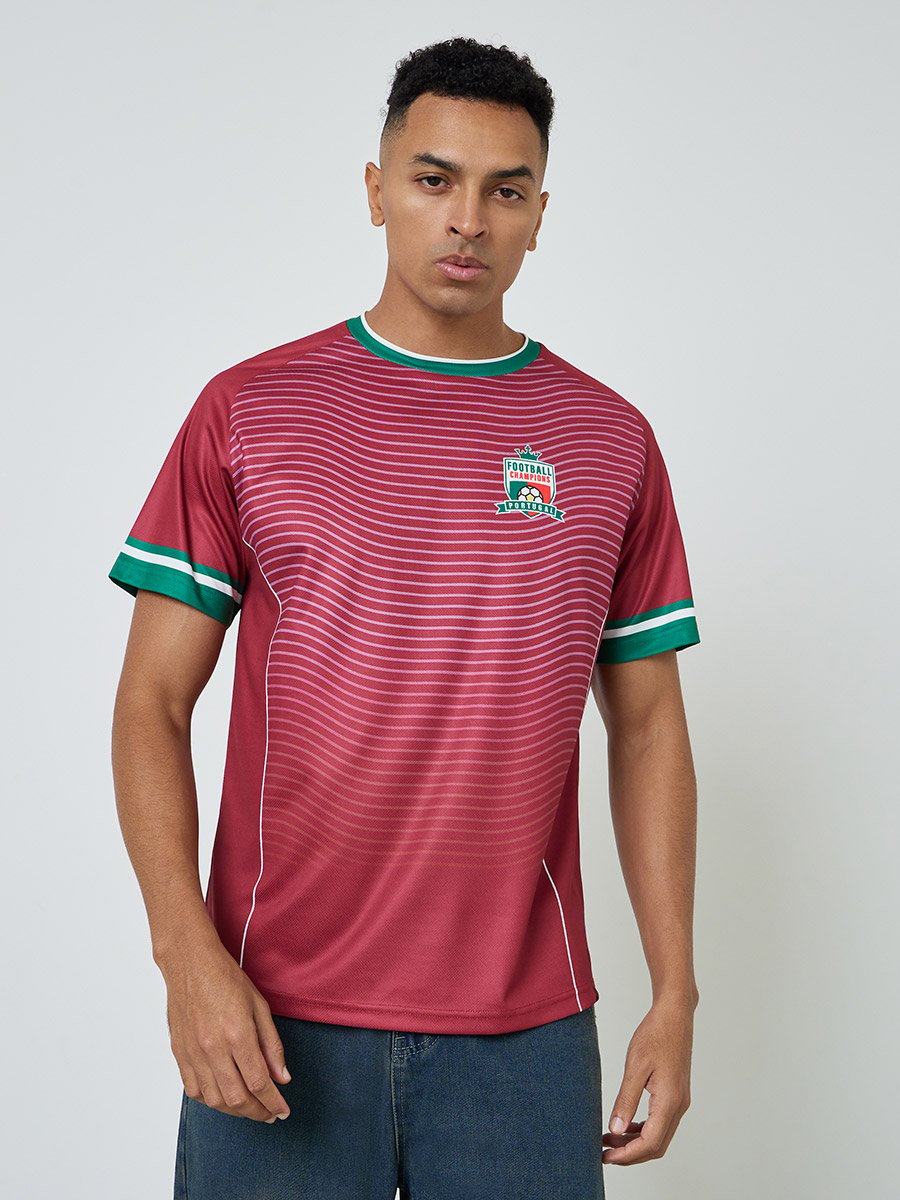 Men Portugal Short Sleeve Jersey Football T-Shirt