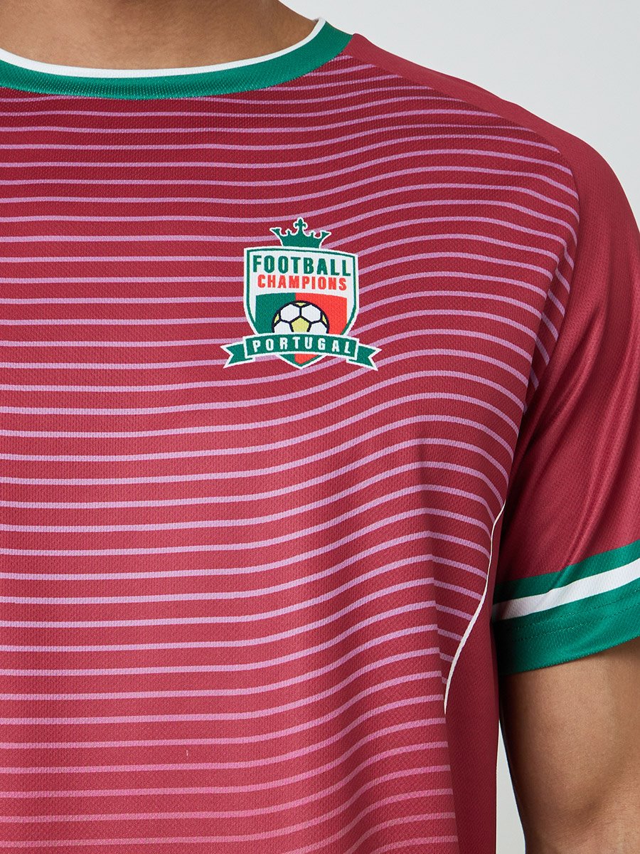 Men Portugal Short Sleeve Jersey Football T-Shirt