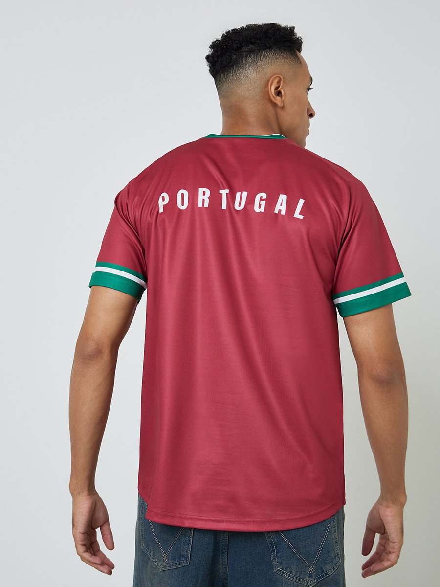 Men Portugal Short Sleeve Jersey Football T-Shirt