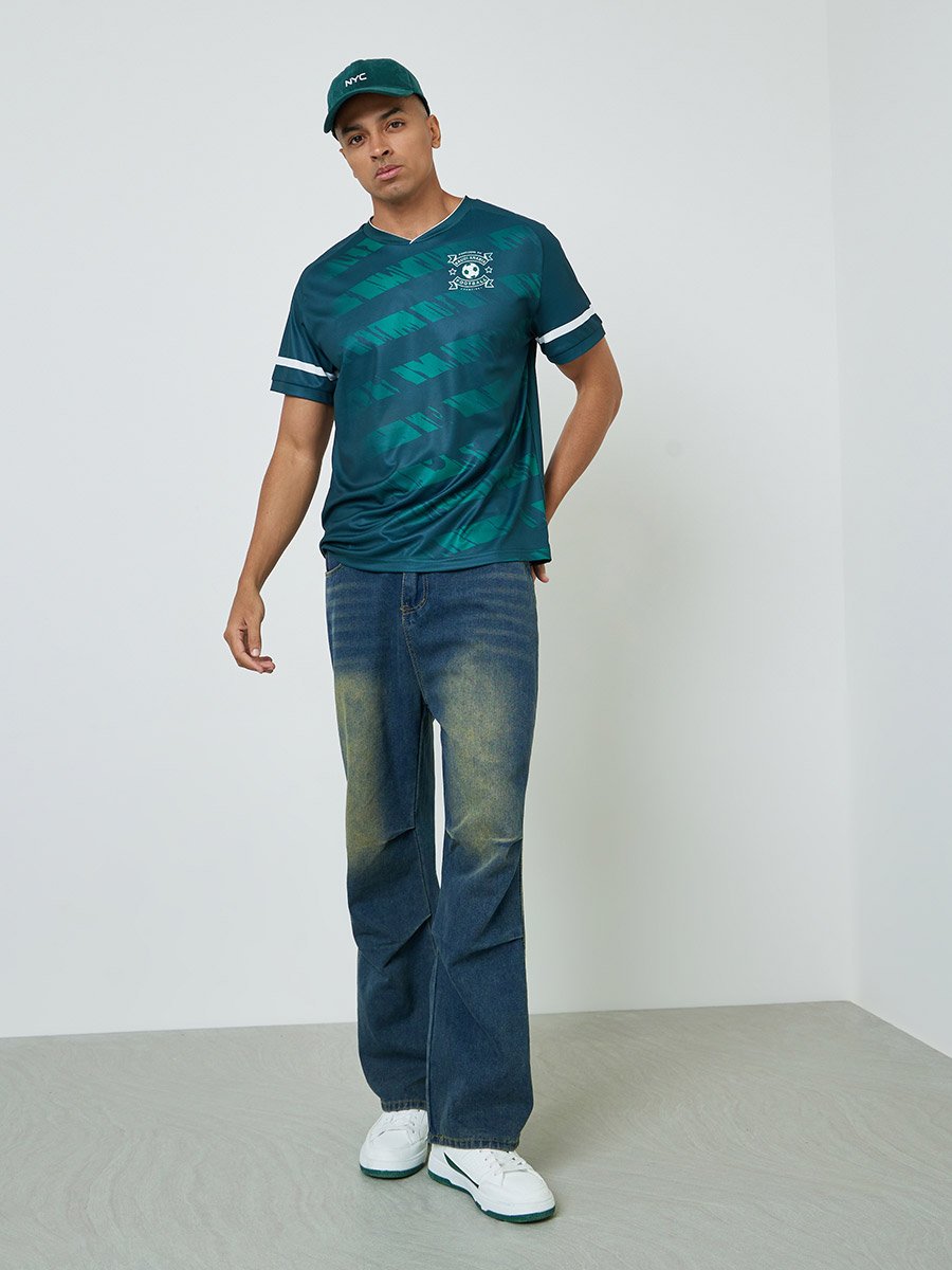 Men KSA Short Sleeve Jersey Football T-Shirt
