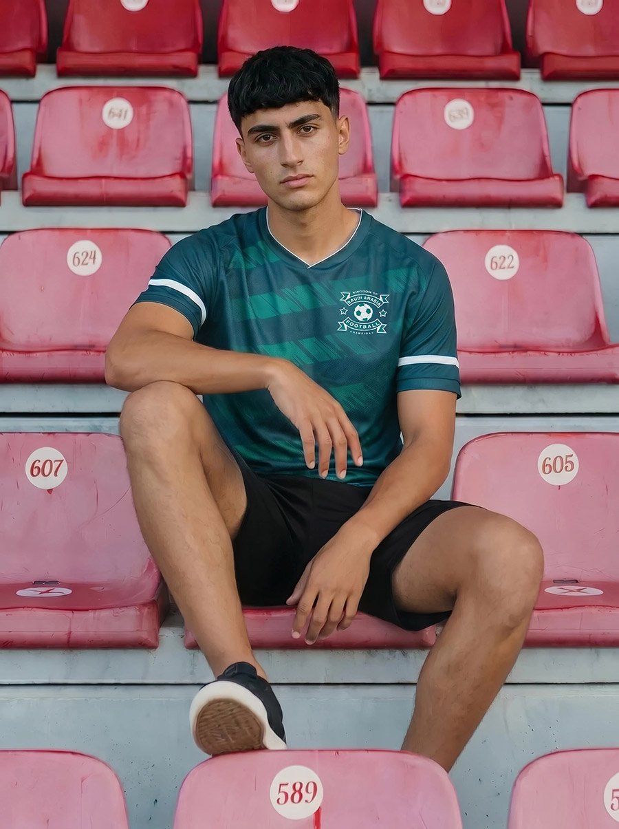 Men KSA Short Sleeve Jersey Football T-Shirt