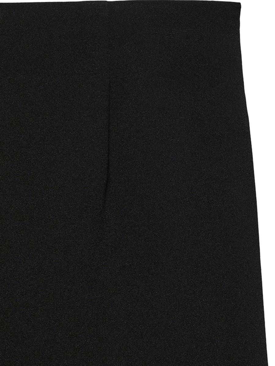 Black Becky High Rise Solid Wide Leg Pants