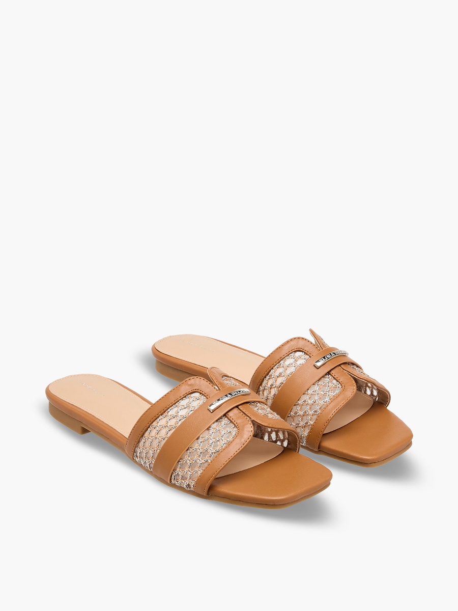 Women Mesh Detail Sandals