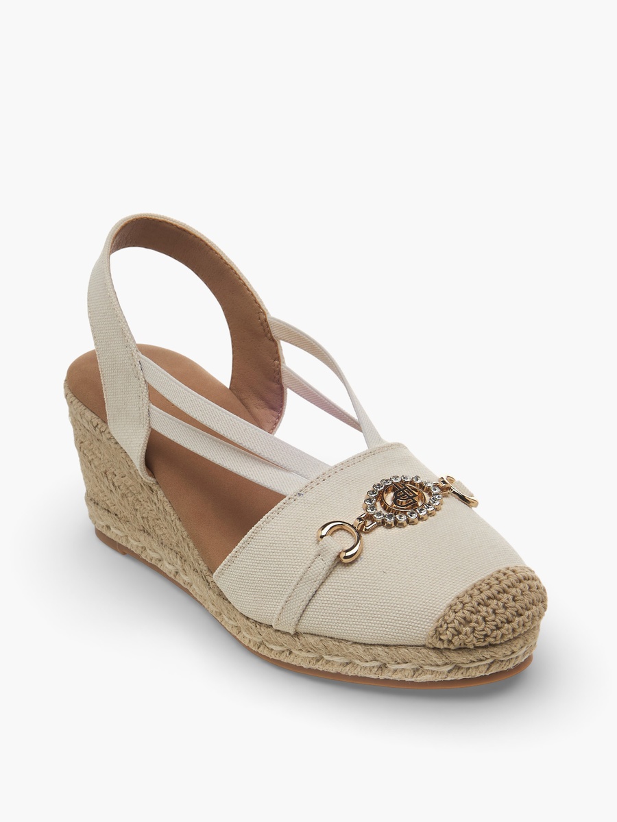 Women Wedge Heel Espadrille Slingback Shoes