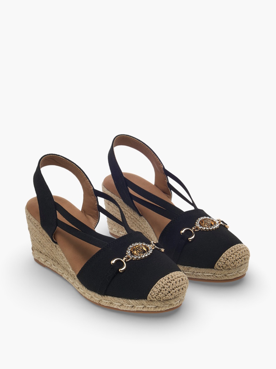 Women Wedge Heel Espadrille Slingback Shoes