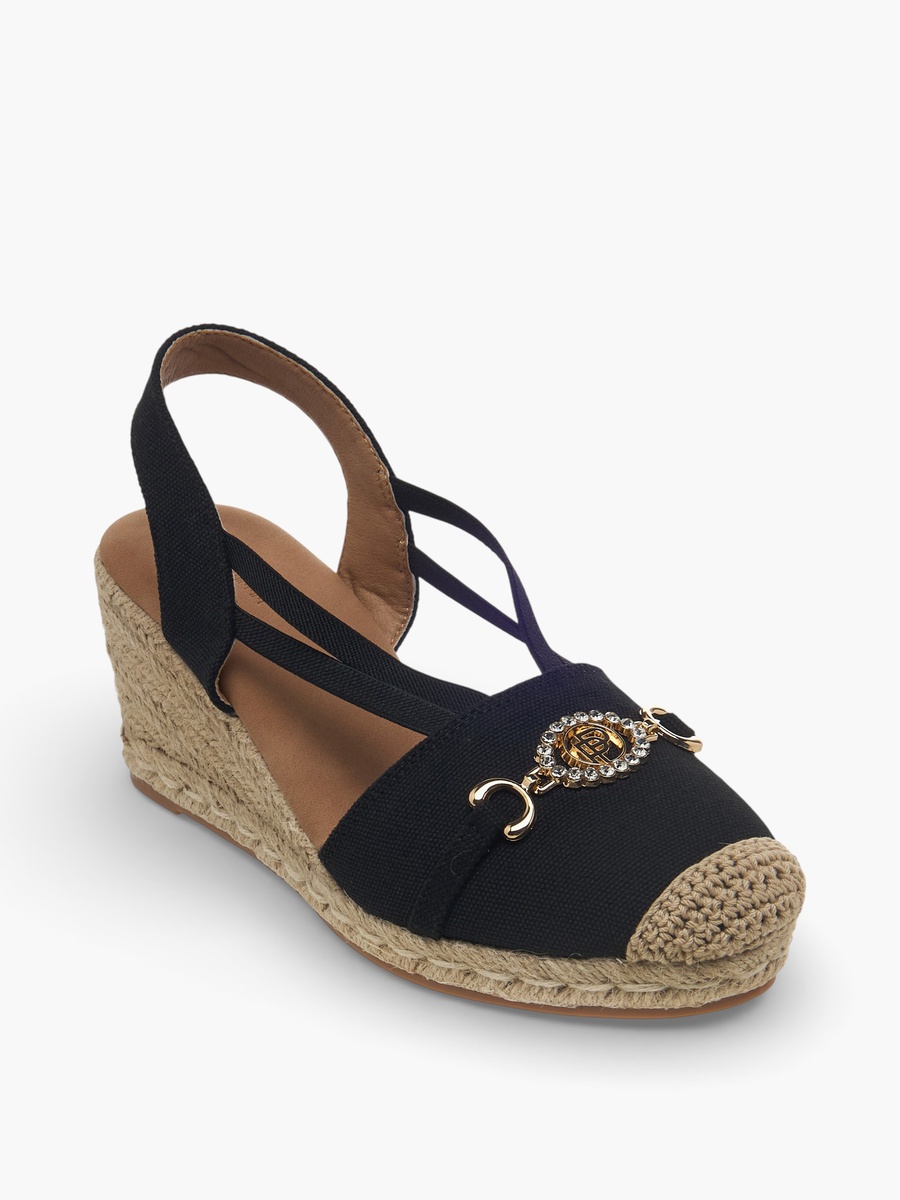 Women Wedge Heel Espadrille Slingback Shoes
