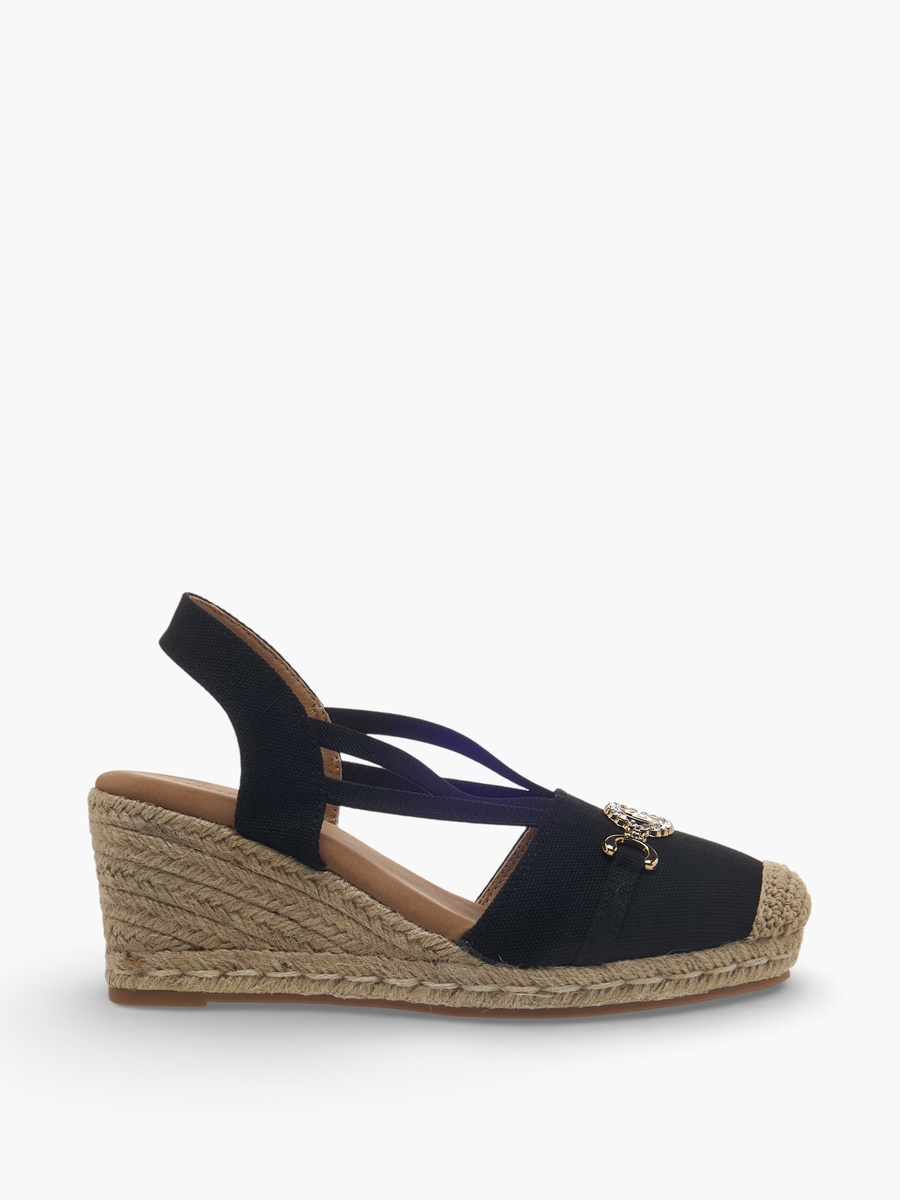 Women Wedge Heel Espadrille Slingback Shoes