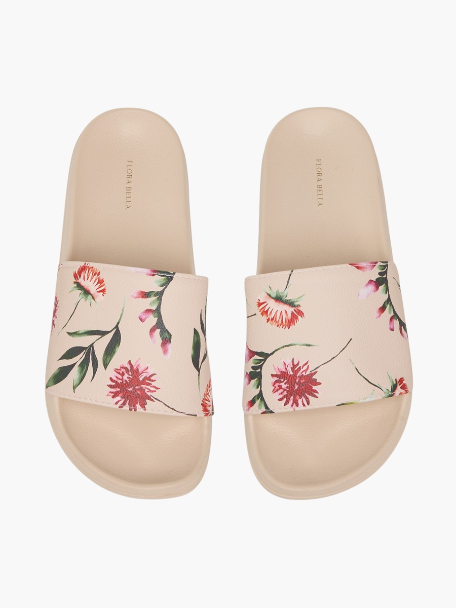 Women Floral Print Slides