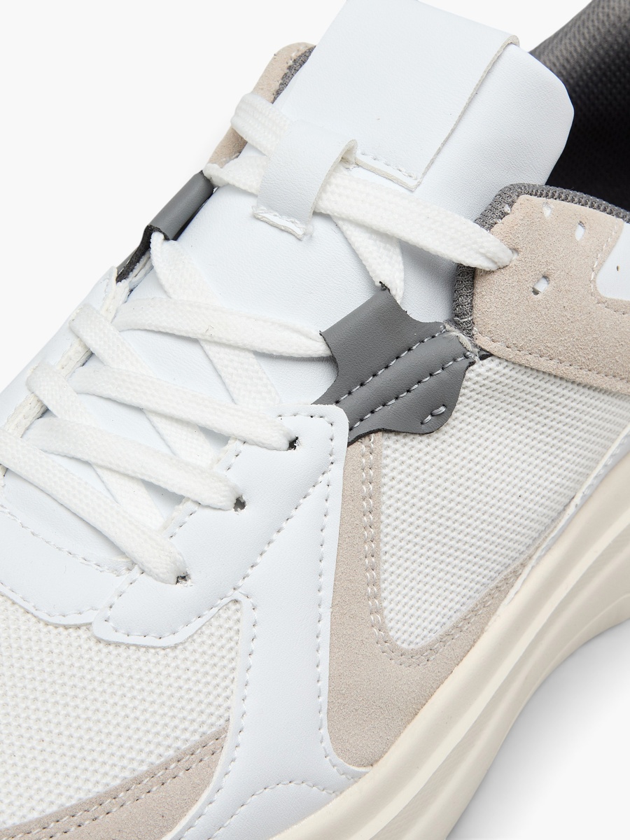 Men Panelled Lace-Up Sneakers