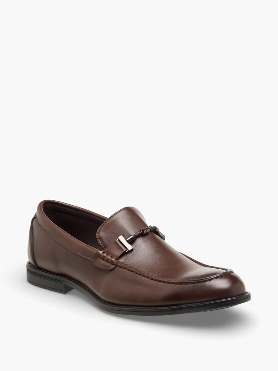 Men Braided Accent Slip-On Loafers