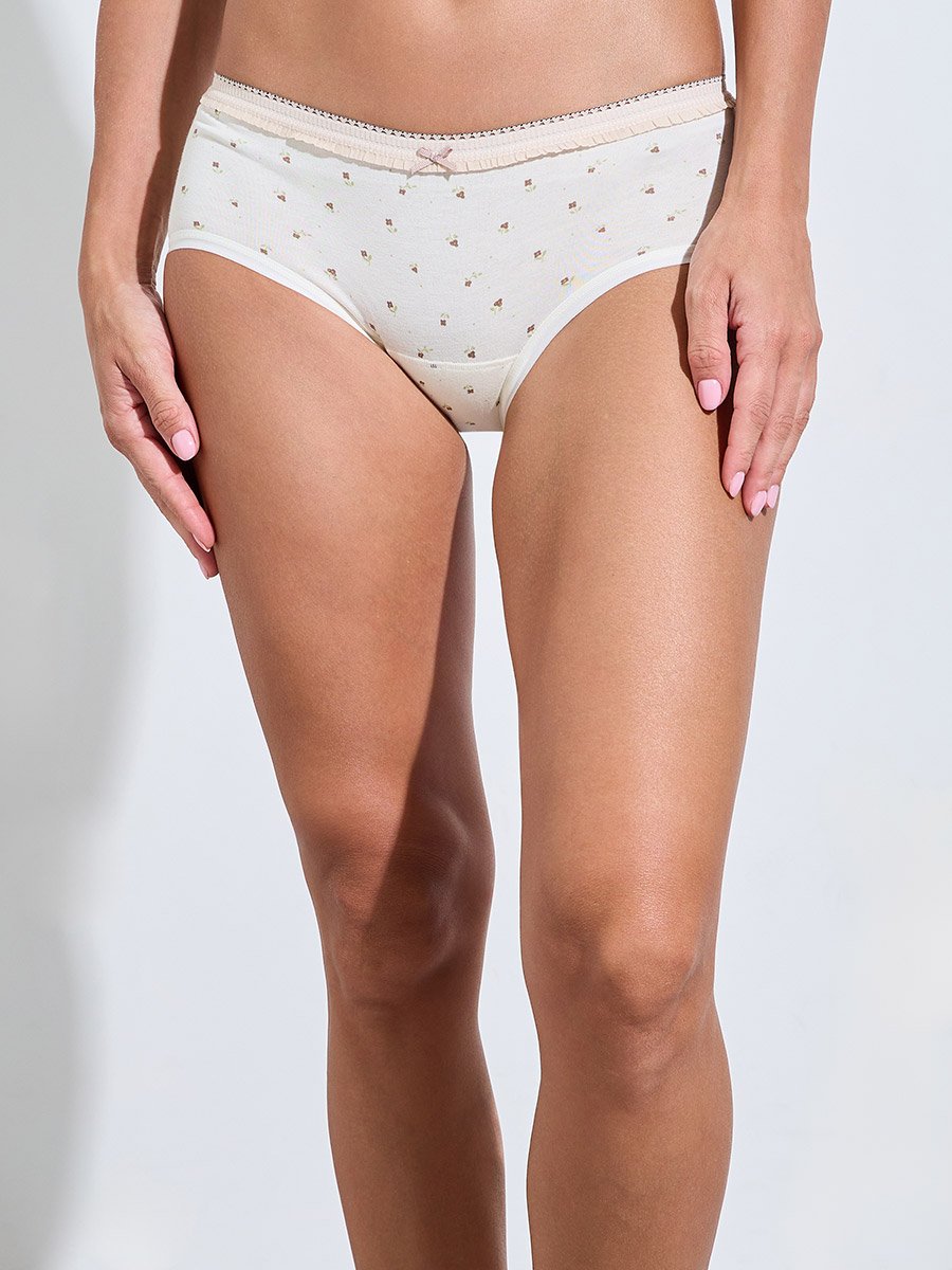Pack of 3 - Assorted Cotton Printed Midi Briefs