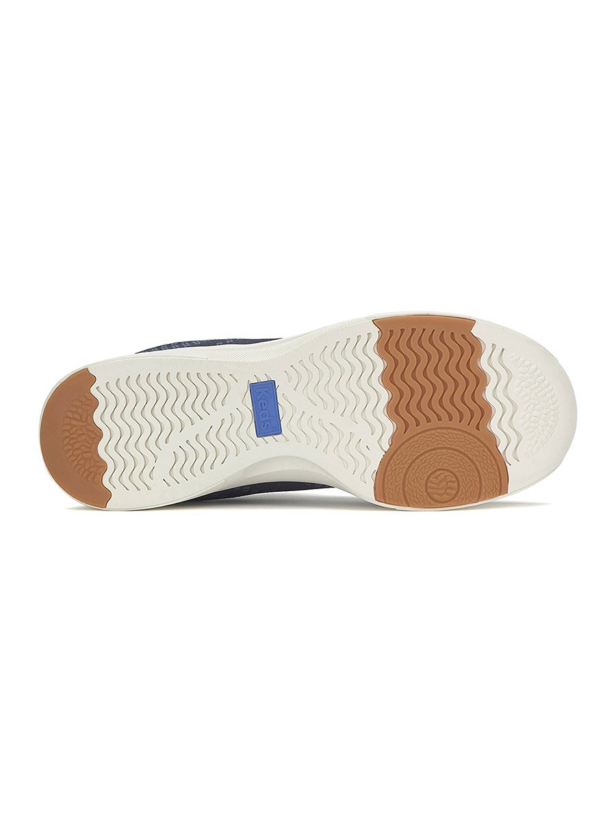 Navy Blue BlissWalk Slip On Athletic Sneakers