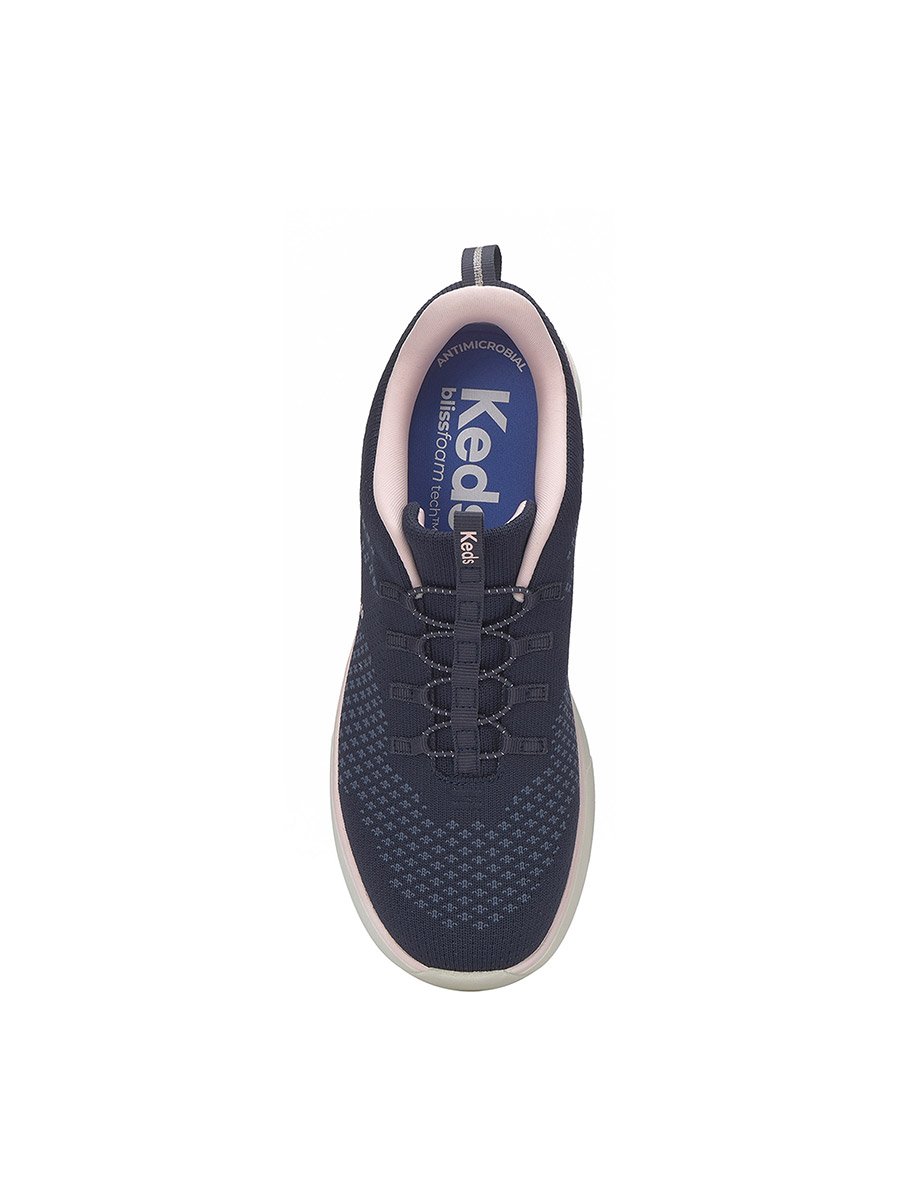 Navy Blue BlissWalk Slip On Athletic Sneakers