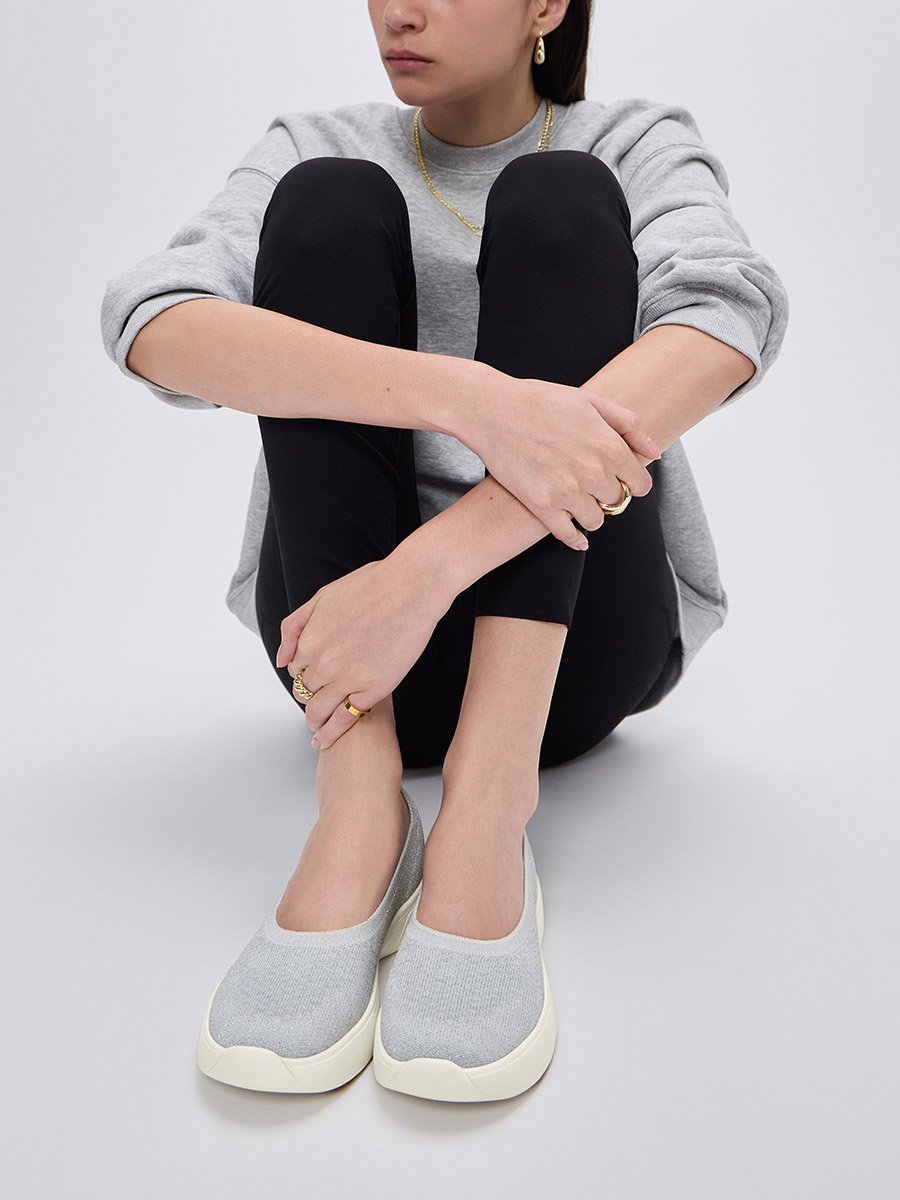 Silver BlissWalk Skimmer Sneakers