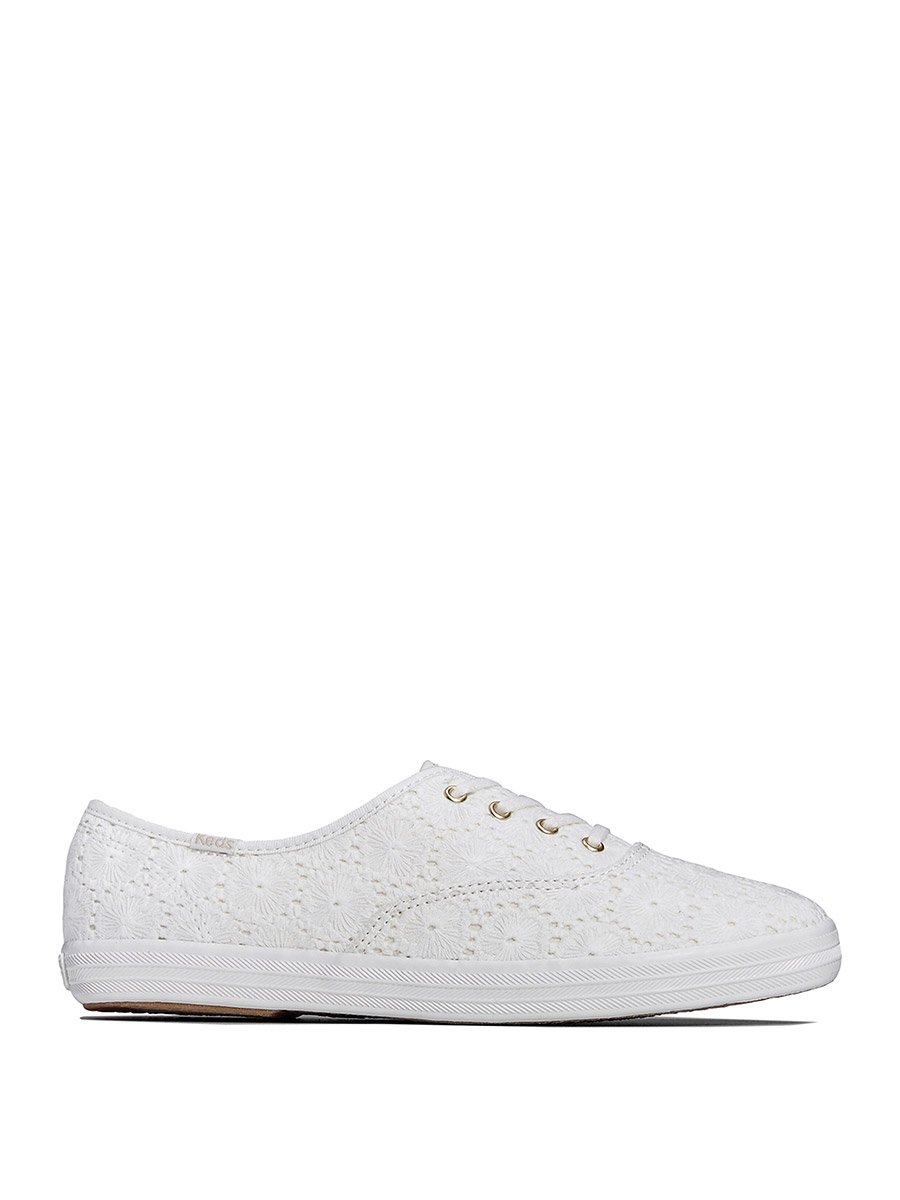 Cream Champion Canvas Lace Up Sneaker Sneakers