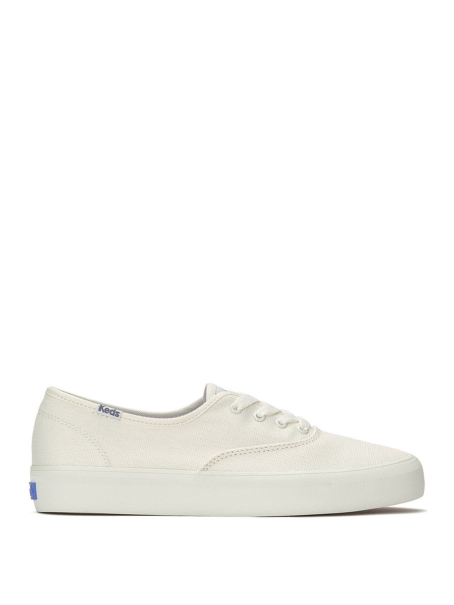 White Champion GN Lace Up Canvas Sneakers