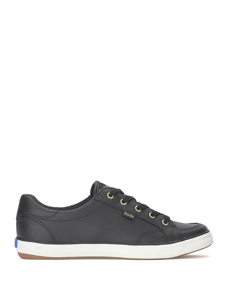 Black Center III Lace Up Leather Sneakers