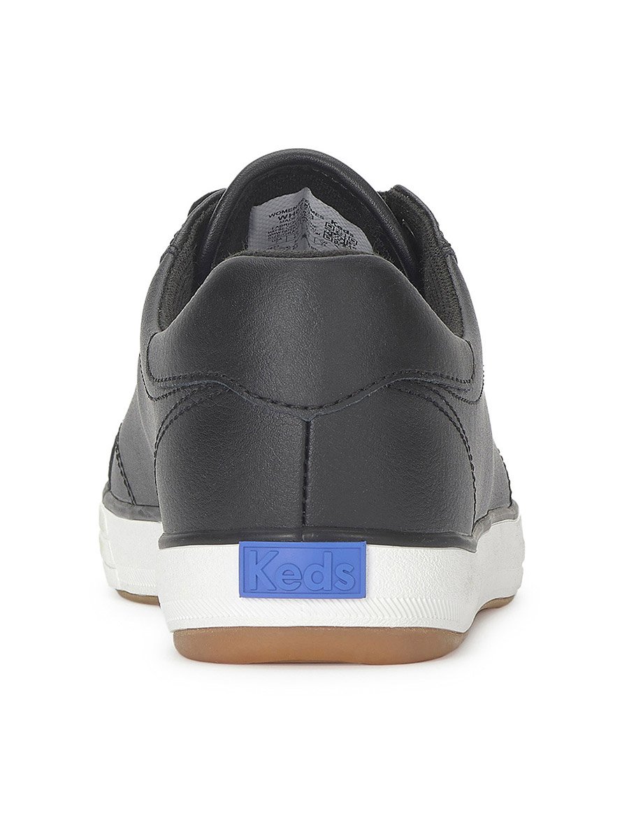 Black Center III Lace Up Leather Sneakers