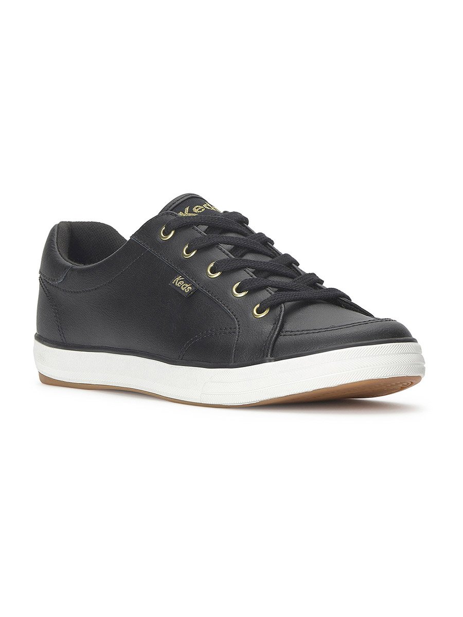 Black Center III Lace Up Leather Sneakers