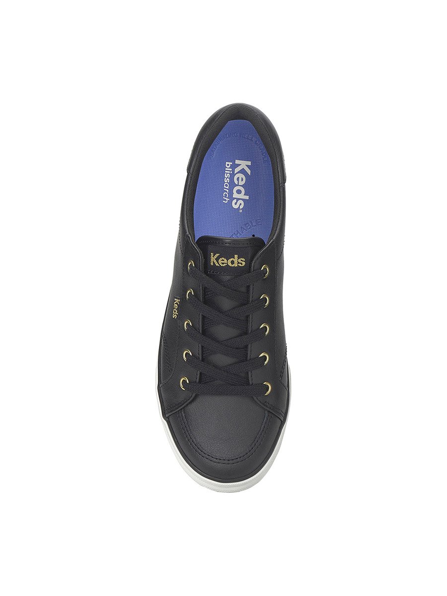Black Center III Lace Up Leather Sneakers
