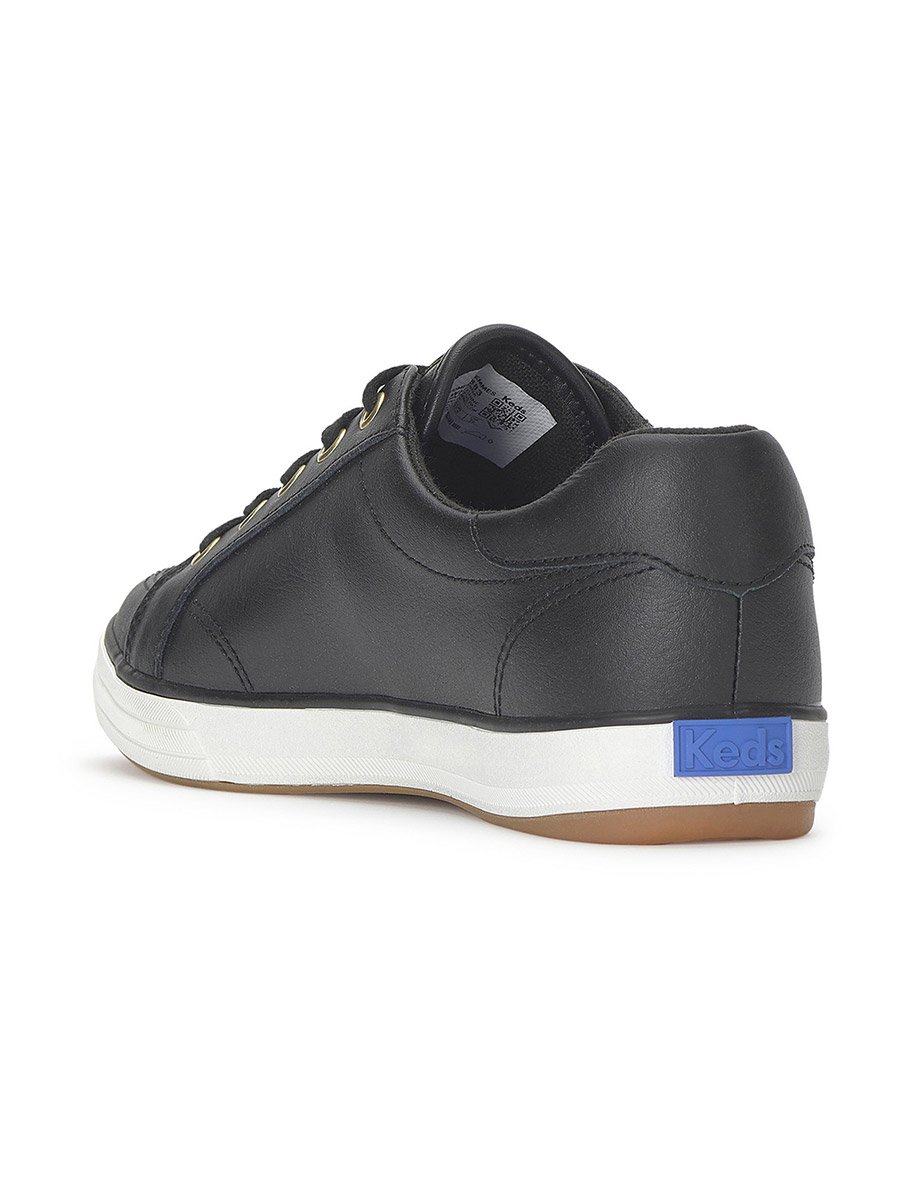Black Center III Lace Up Leather Sneakers