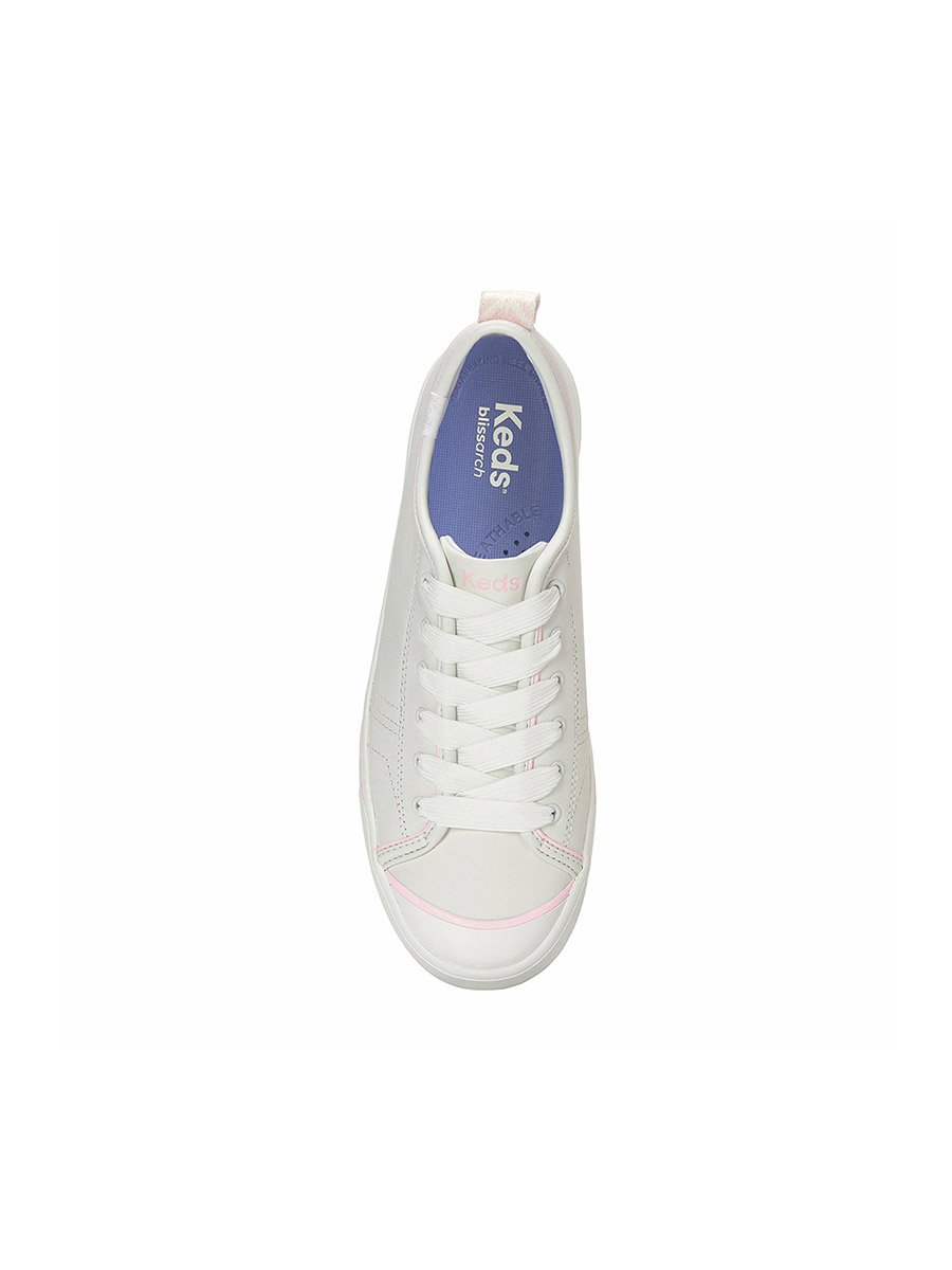 White Cruise Lace Up Leather Sneakers
